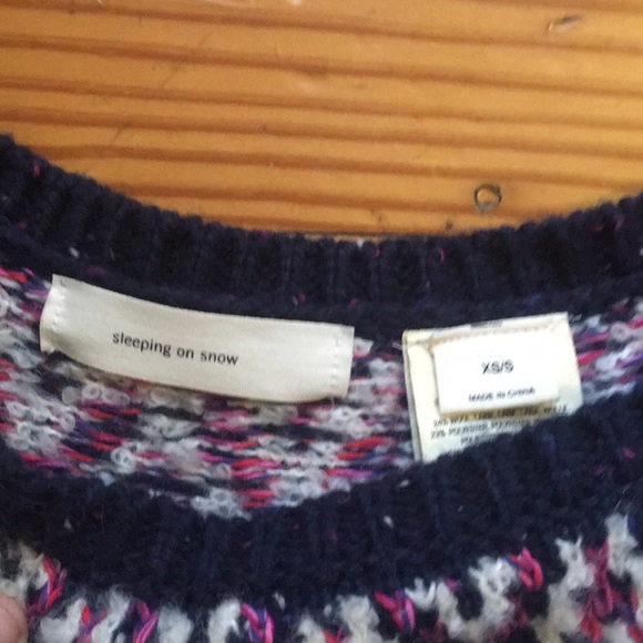 ANTHROPOLOGIE Sleeping on snow poncho sweater - Picture 3 of 4